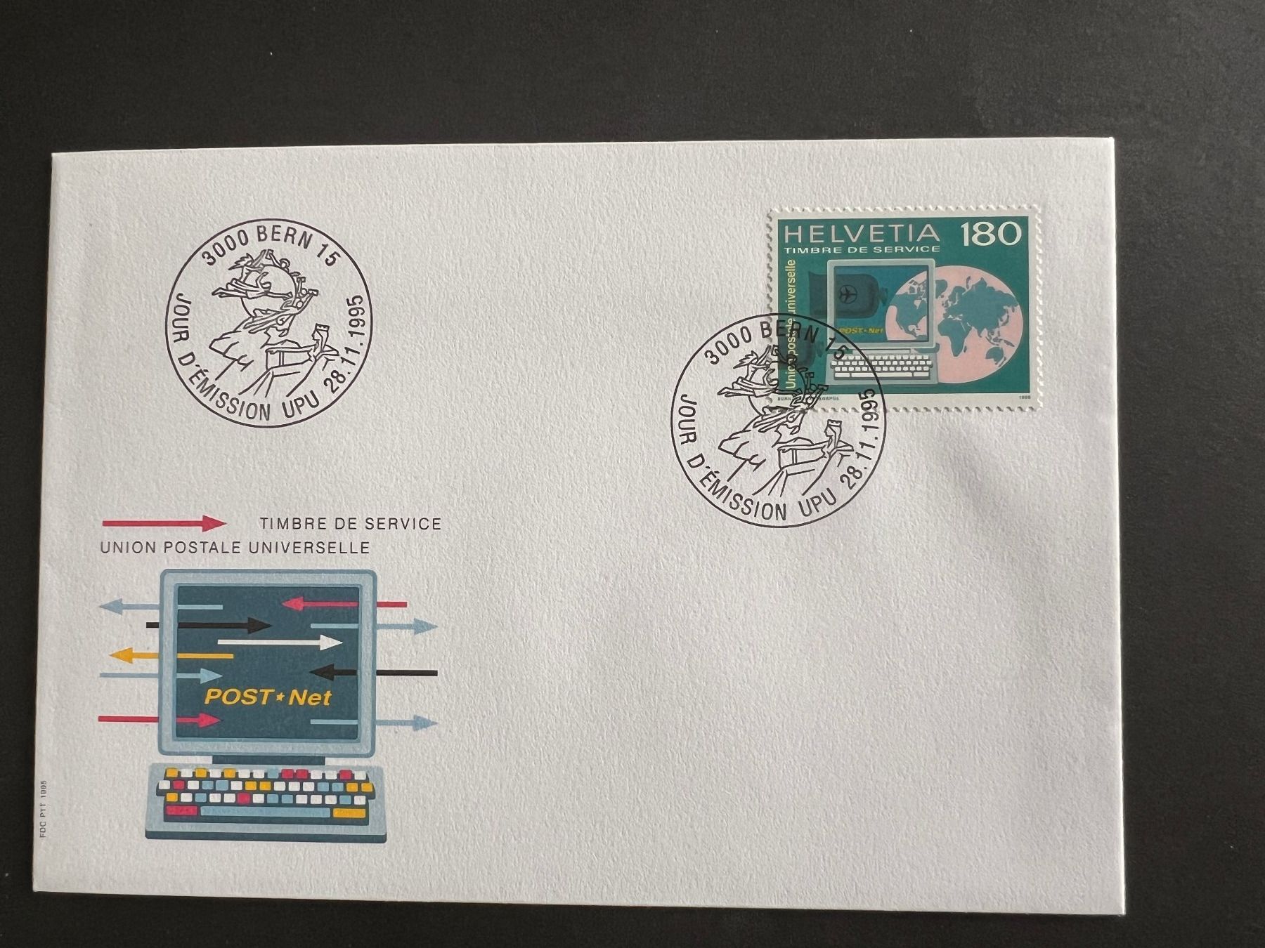 Tutti i francobolli: FDC Brief 1995  (P927) – Usato da Hinwil venduto da Sidi4