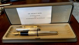 Original FÜLLER Silber und Gold mit Gravur Helmut Kohl !!!!!