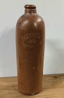 Antike Tonflasche Bier Schnaps Brauerei Schönenwegen defekt