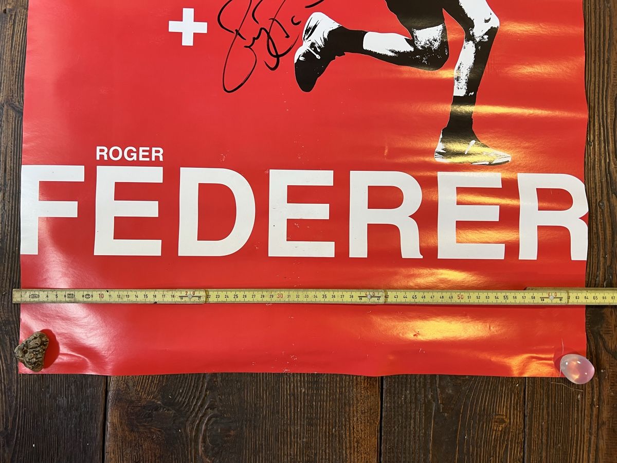 Autografi: Federer Plakat Autogramm Federer und chiudinelli – Usato da Himmelried venduto da Mercuhr 2