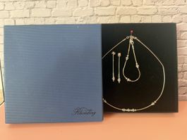 Elegantes Rhomberg Schmuckset aus 925 Silber (3-teilig)