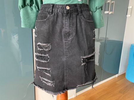 Schwarzer Rock Damen G38