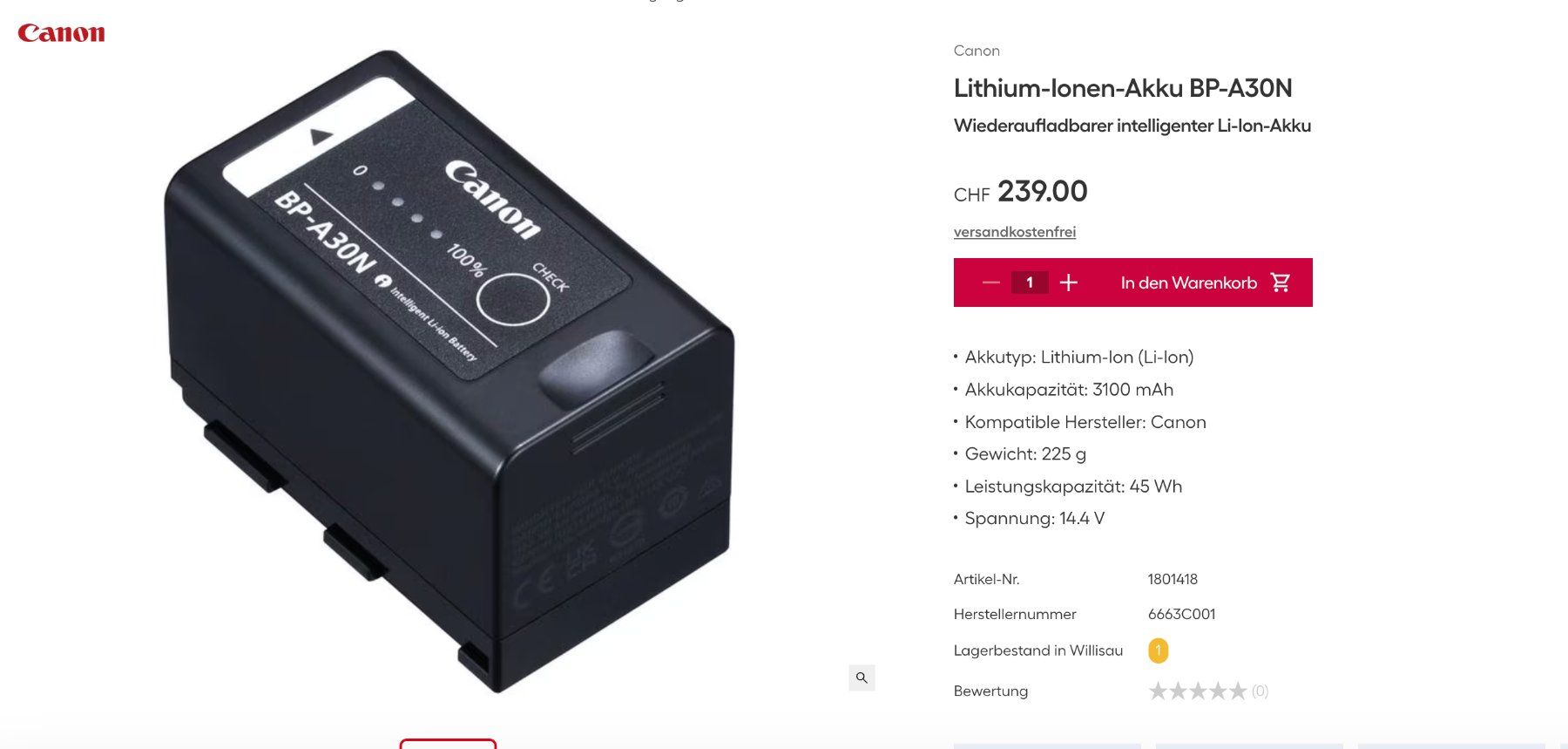 Canon Videocamere: CANON C70 CINEMA CAMERA – Usato da Zürich venduto da cio_7nc6 4