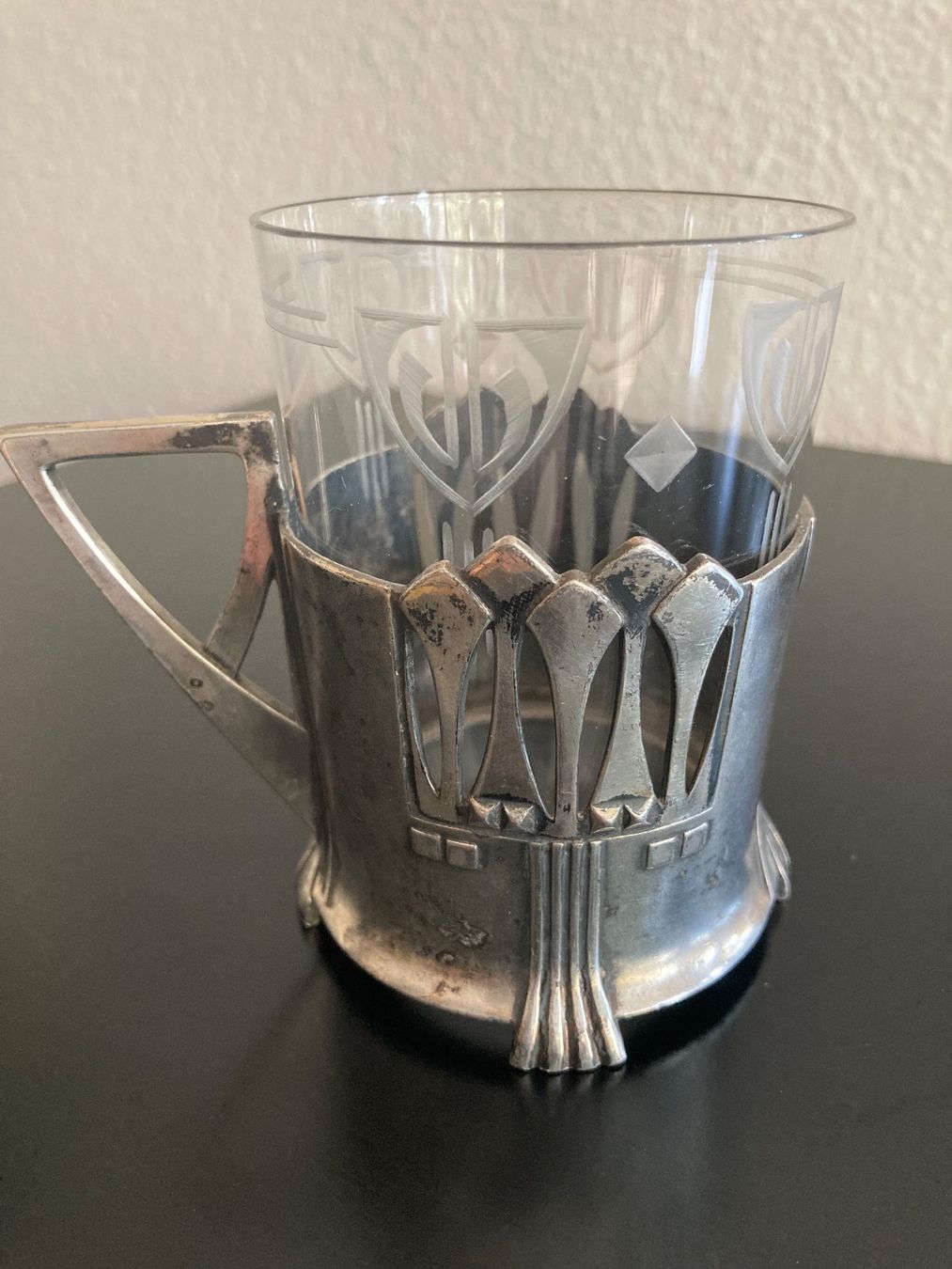 WMF Gläser: WMF Jugendstil Teeglashalter mit Original Glas – Gebraucht aus Zürich von hicosh