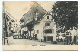 EGLISAU Obergasse, Wein+ Wirtschaft Bäckerei & Mehl-Handlung