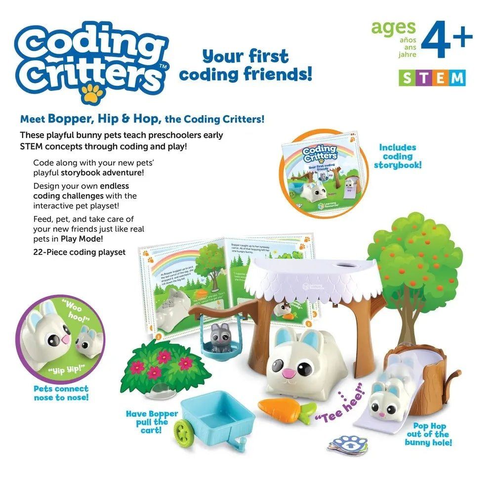 Giocattoli: Kinder Programmierspiel (Coding Critters Bopper, Hip & Hop) – Usato da Inden venduto da DonatasO 1