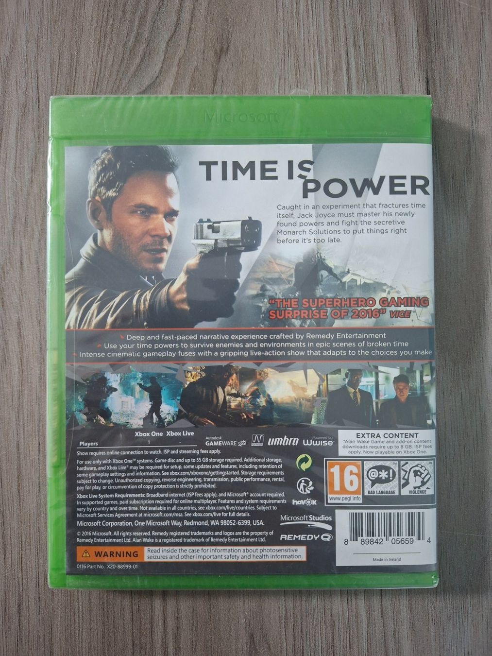 Giochi: Quantum Break - XBOX One *NEU/SEALED* – Nuovo e nell'imballaggio originale da Baar venduto da RDNA 1