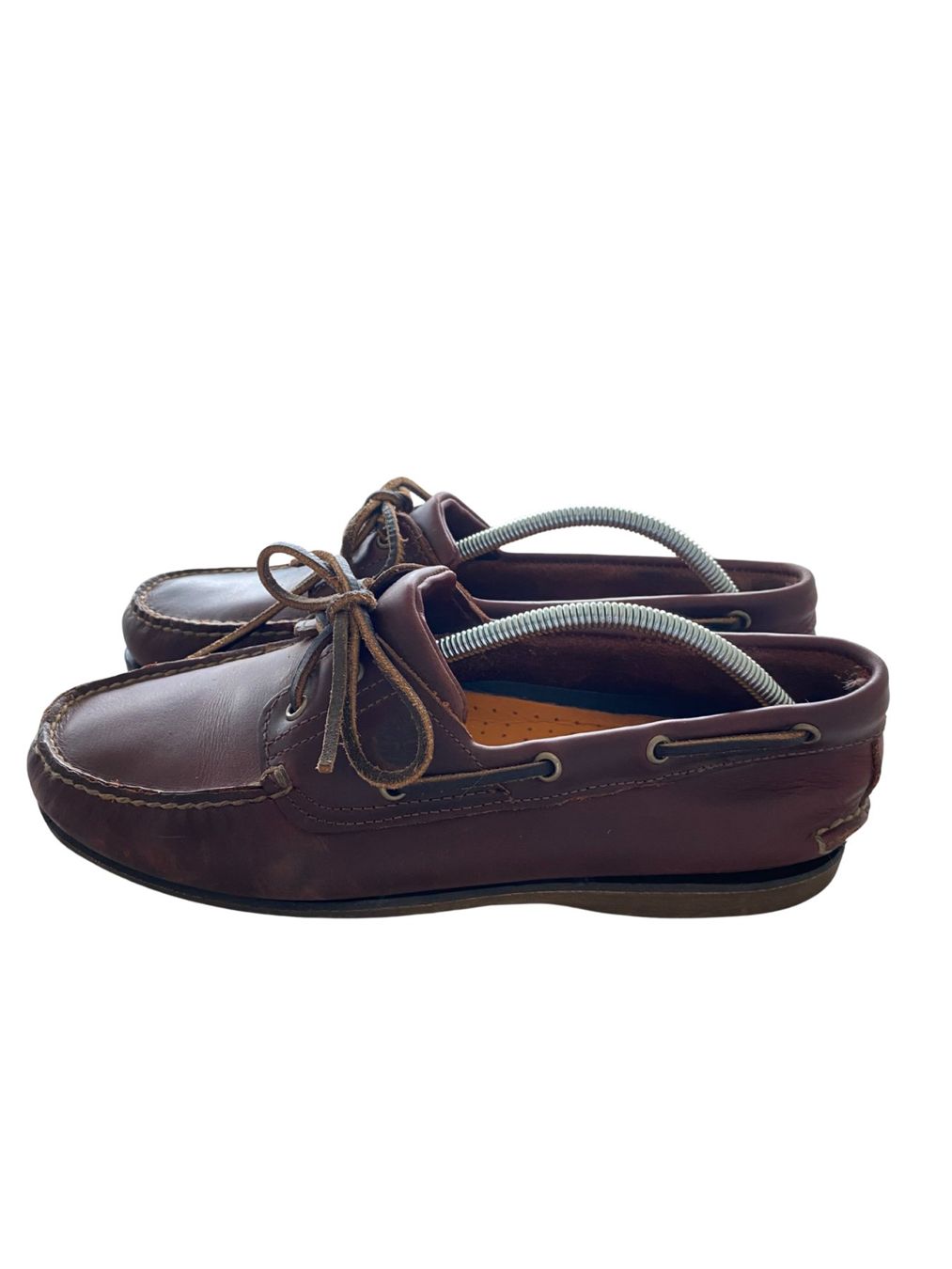 Timberland Scarpe da uomo: Timberland 2-Eye Bootsschuhe | Braun Leder | Gr. 45 | – Usato da Einsiedeln venduto da secondhand_dave 1