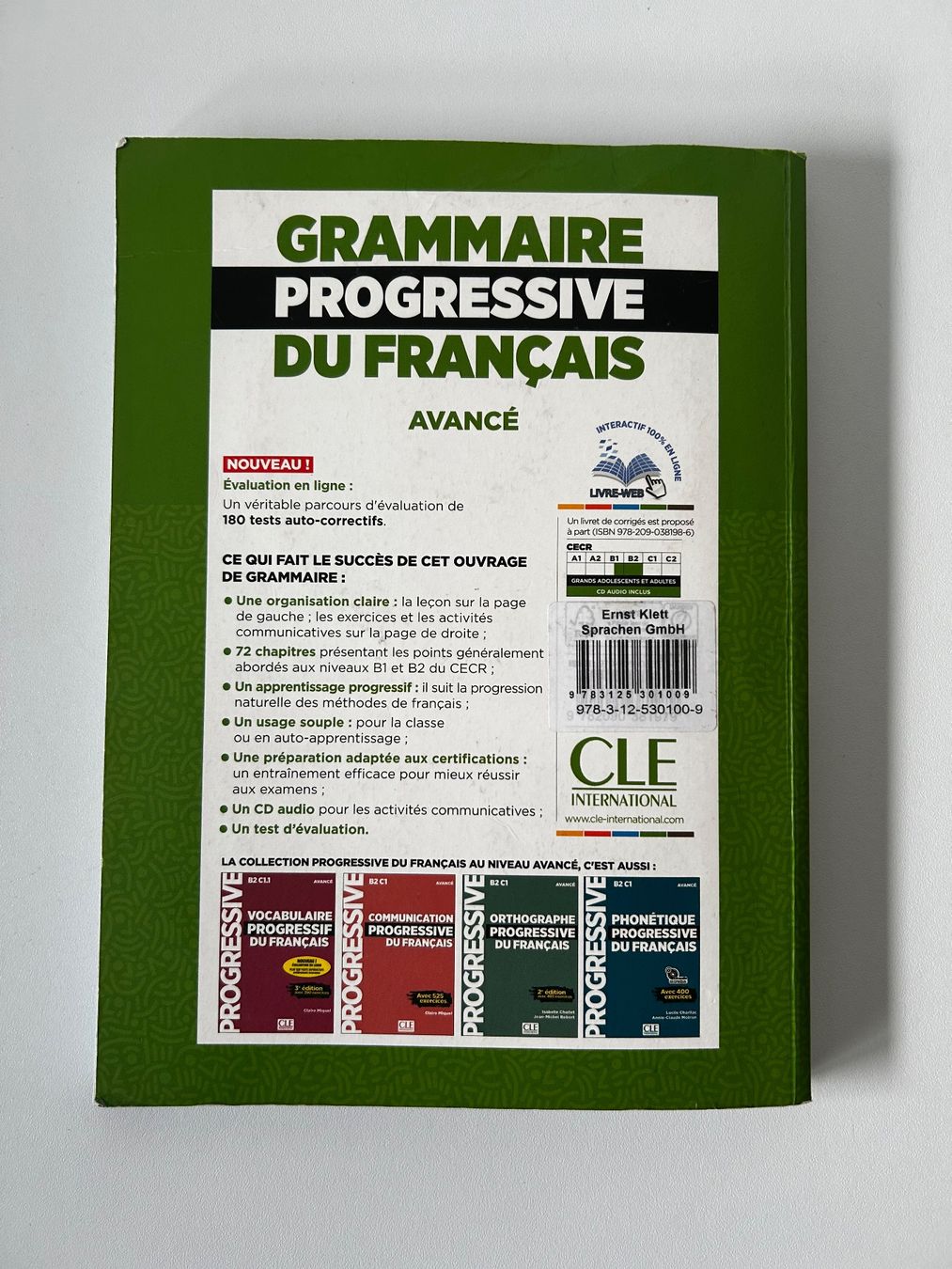 Libri: Grammaire Progressive du Francais, AVANCE, 3e edition – Usato da Zürich venduto da fritzbachmann 1