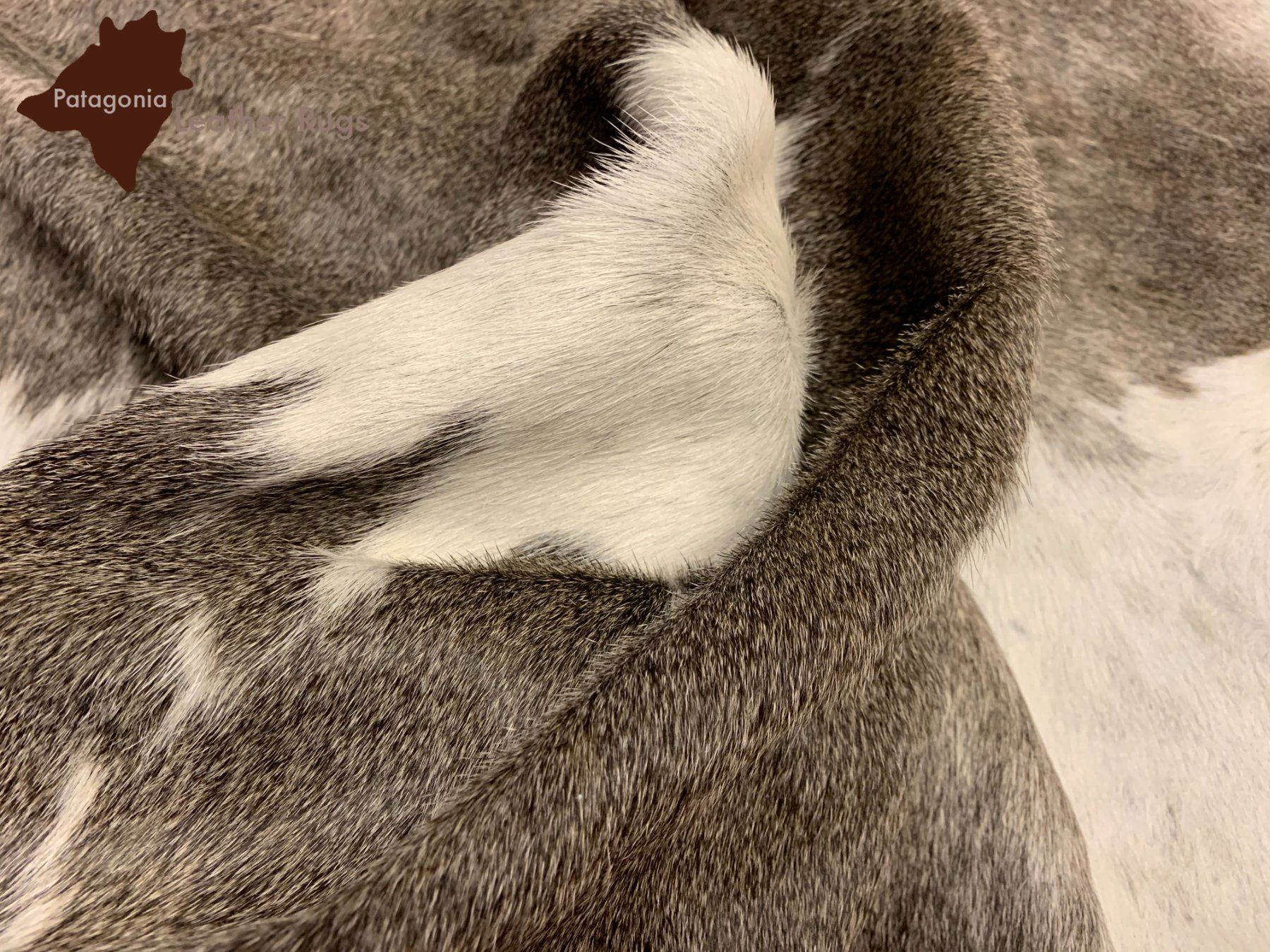 Tappeti: echtes Kuhfell Teppich Grey/White – Nuovo e nell'imballaggio originale da Arbedo venduto da patagonialeatherrugs 2
