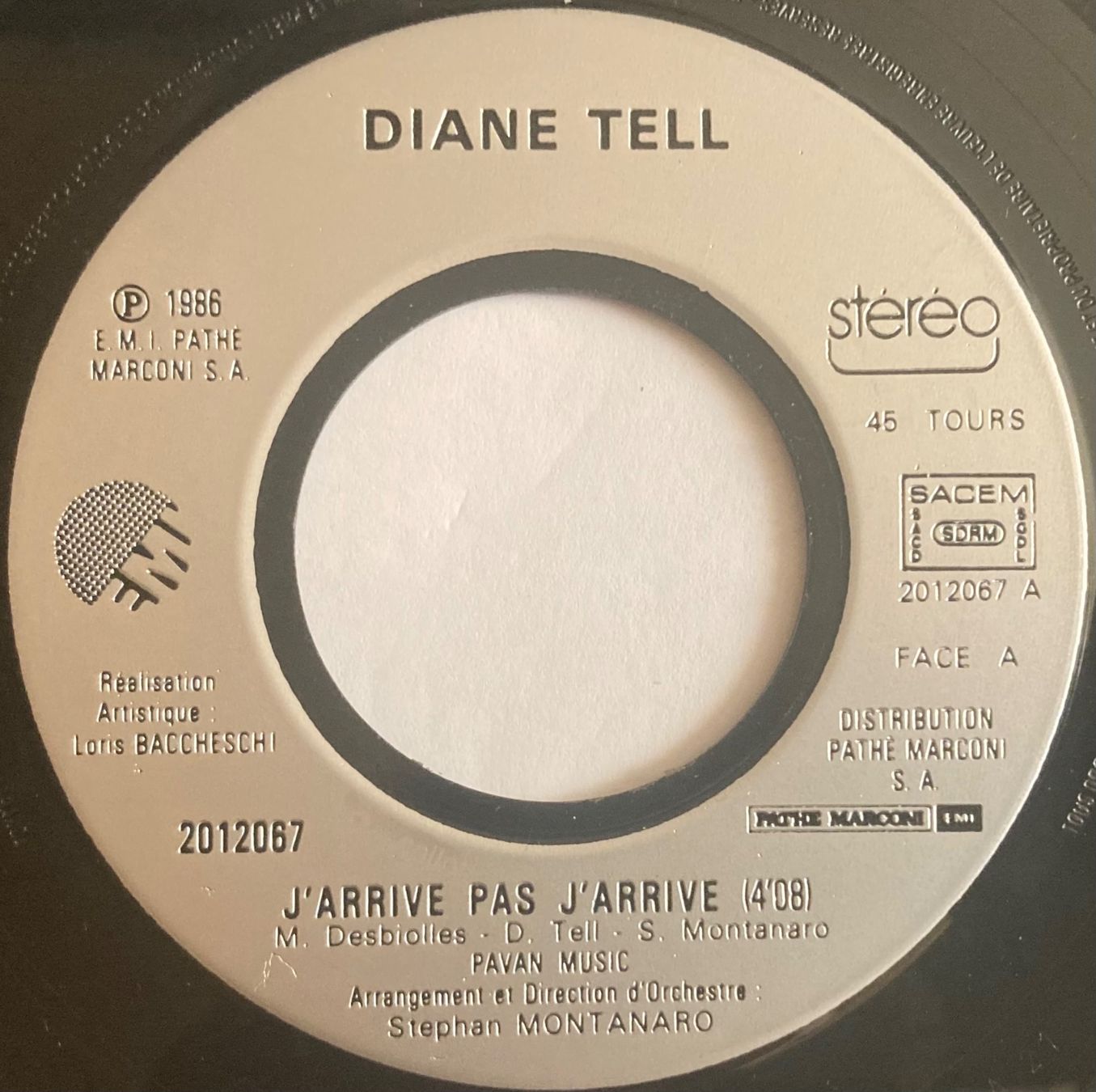 Dischi in vinile: DIANE TELL - J'ARRIVE PAS J'ARRIVE – Usato da Poliez-Pittet venduto da Newtown-Records 2