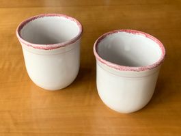 2 Kaffee Tassen, Keramik