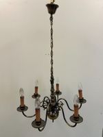 Antiker Kronleuchter Messing 6-flammig Kerzenleuchter