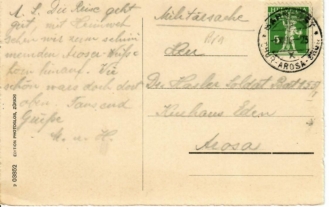 Cartoline postali: Chur – Usato da Hochdorf venduto da Ziegel-16 1