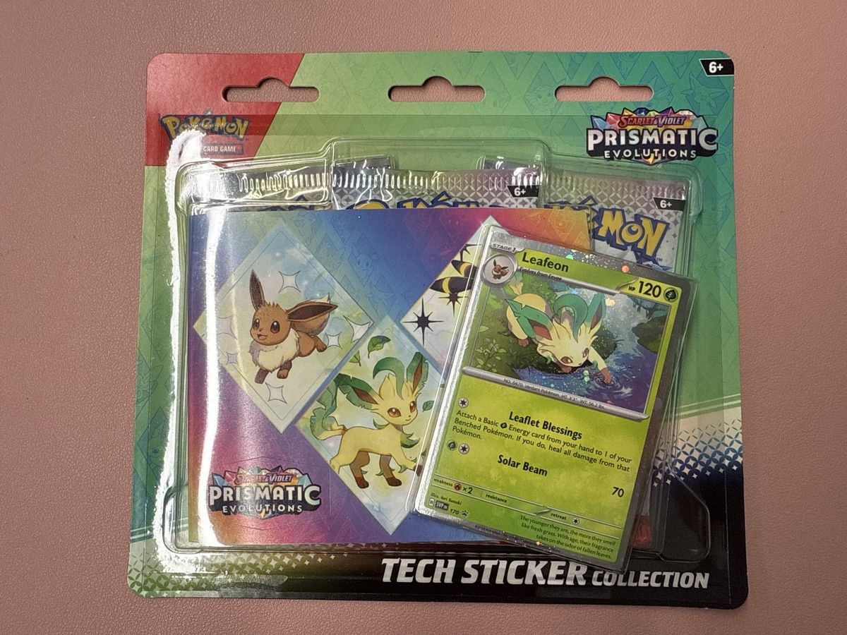 Pokémon Carte collezionabili: Leafeon SVP 170 Tech Sticker Prismatic Evolutions – Nuovo e nell'imballaggio originale da Martigny venduto da lauraalizeepil