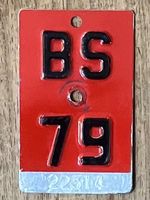 BS 79 - VELONUMMER - FAHRRADSCHILD - PLAQUE DE VELO - BS 79