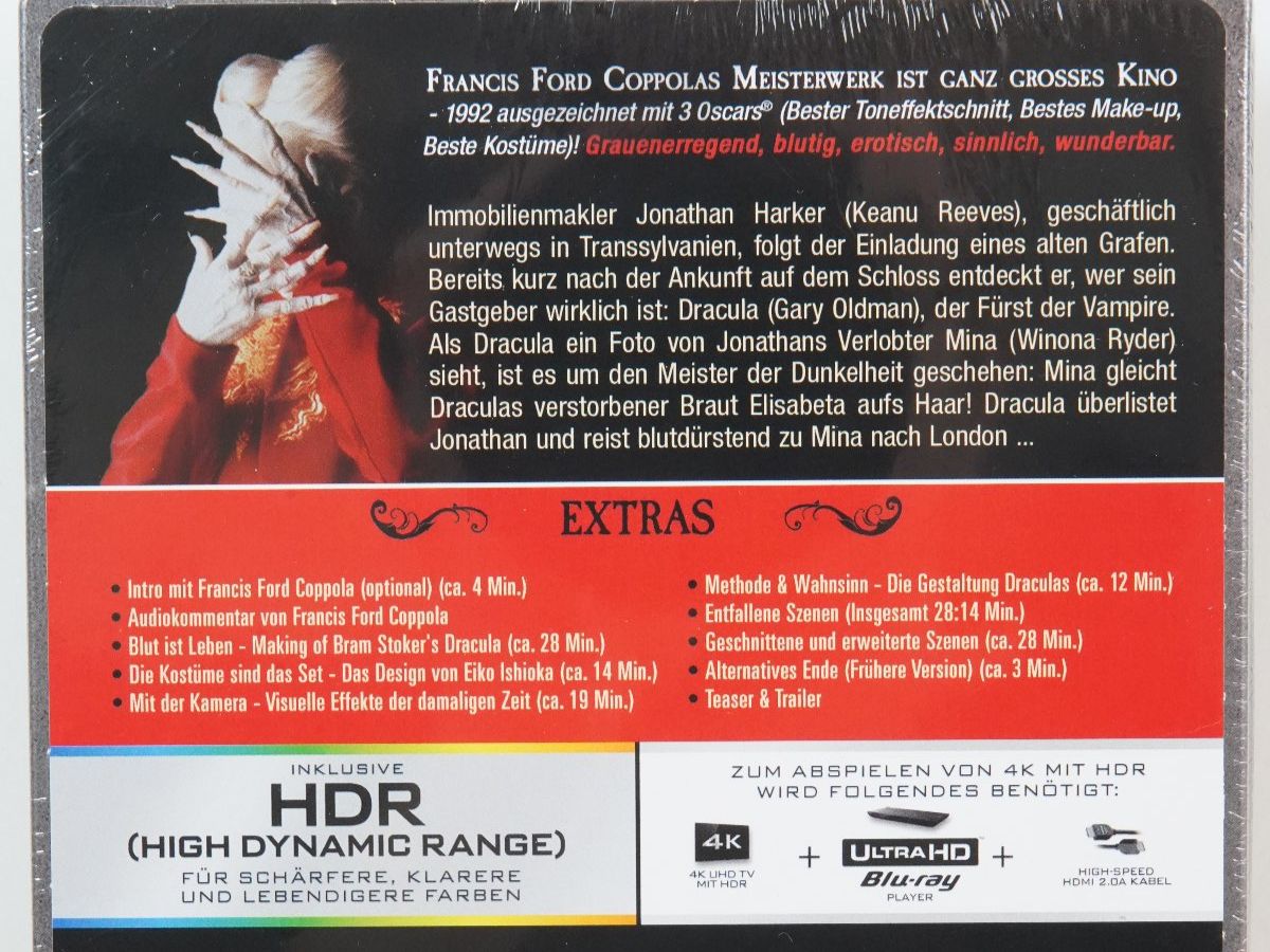 Tutti i DVDs: Dracula 4K Steelbook – Nuovo e nell'imballaggio originale da Wil SG venduto da froschbiss 2