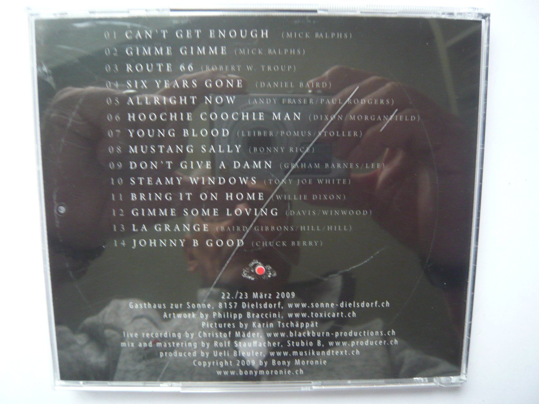 CDs: BONY MORONIE On Stage – Gebraucht aus Winterthur von Cajun 2