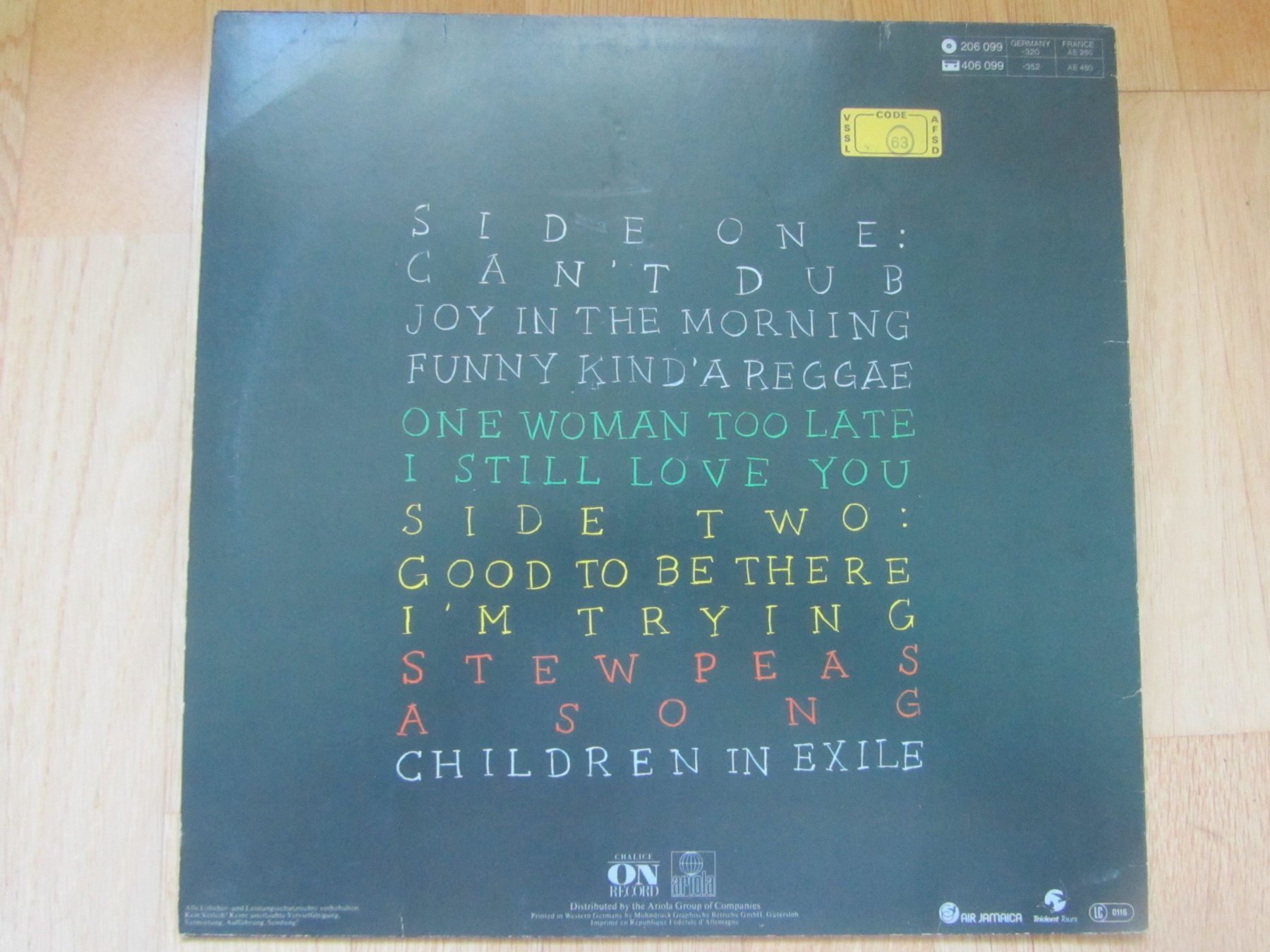 Dischi in vinile: CHALICE:  Good To Be There /  Reggae – Usato da Seengen venduto da mikelele 3