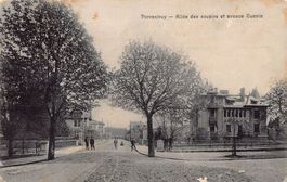 Porrentruy, Allée des Soupirs et Avenue Cuenin, vers 1900
