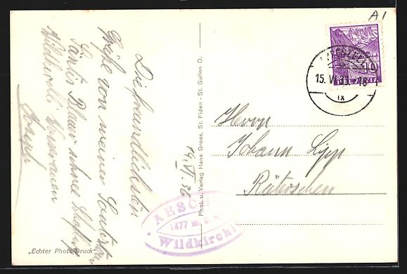 Cartes postales: Wildkirchli, Blick auf das Wildkirchli m – D'occasion à Berlin par bartko-reher 1