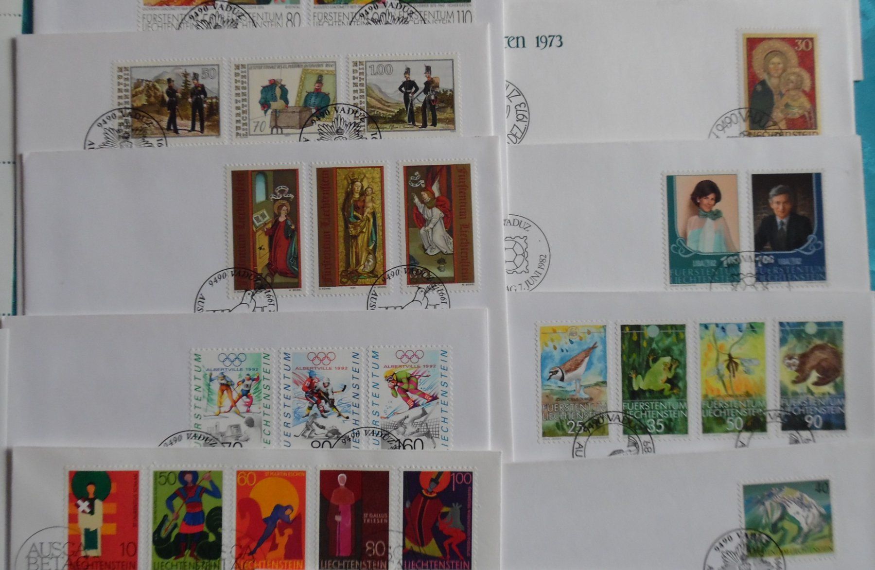 Alle Briefmarken: Sammlung FL-Marken – Gebraucht aus Bellinzona von Luna093 5