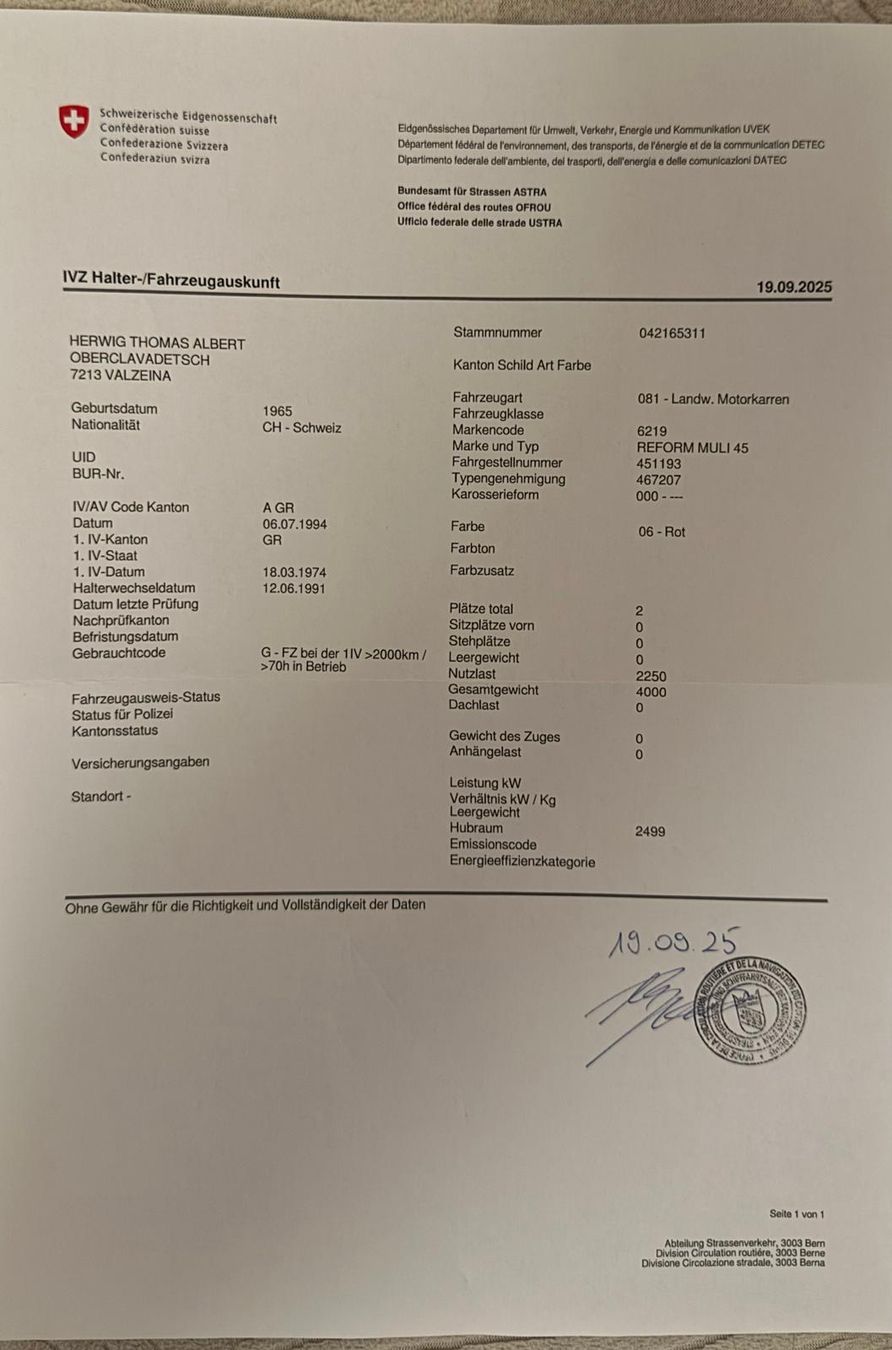 Reform Trattori: Reform Muli 45, 4x4, Occasion,, – Usato da Bern venduto da bou_6gmm 9