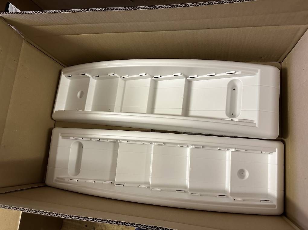 Altri mobili per ufficio: 2Stk. Prospektwandhalter Quickfit, 5 Fächer,  DIN 1/3 A4 – Nuovo e nell'imballaggio originale da Necker venduto da liq24 2