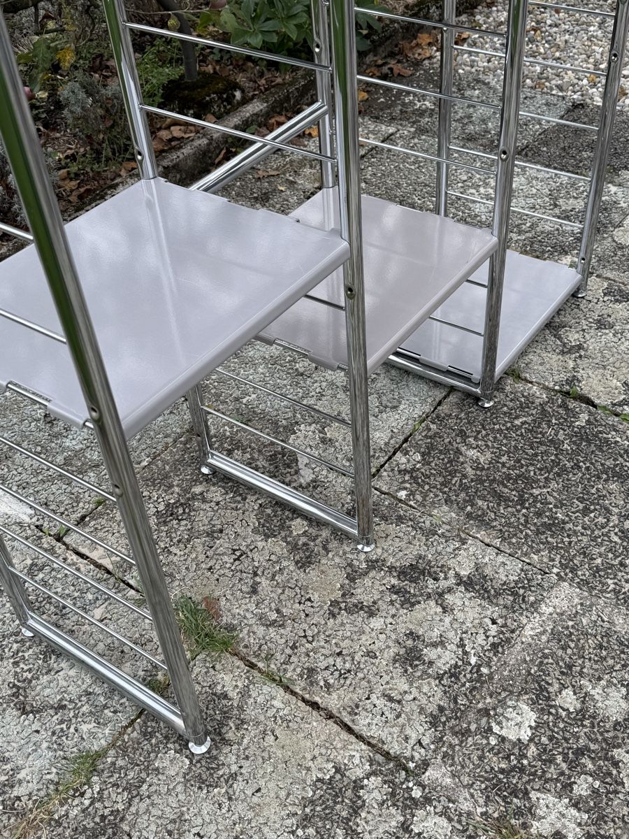 Interio Scaffali: Metallregal Chrom/grau variabel – Usato da Langenthal venduto da Decoder 3