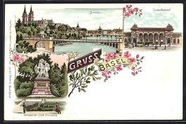 Litho Basel, Strassburger Denkmal, Centr