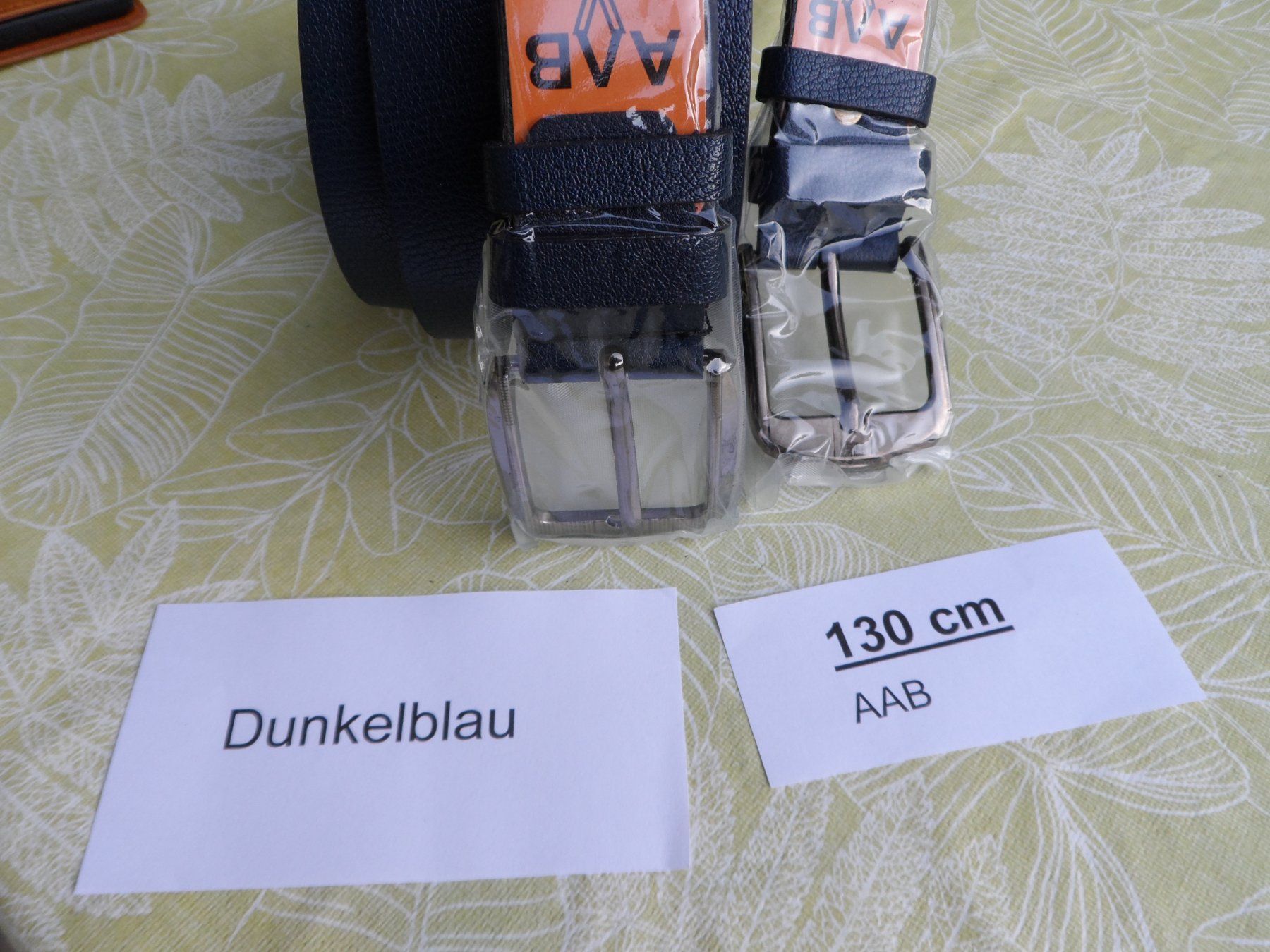 Gürtel: 2 Herren Gürtel,NEU,Dunkelblau,130cm – Neu und originalverpackt aus Riehen von tamola67