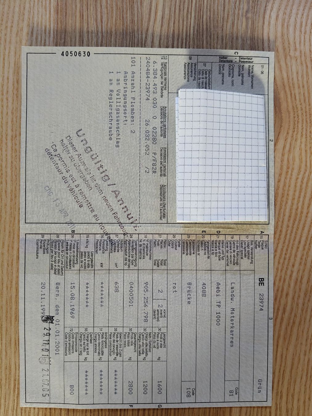Aebi Alle Maschinen: Aebi Transporter Tp 1000 – Gebraucht aus Linden von jon_h8gk 8