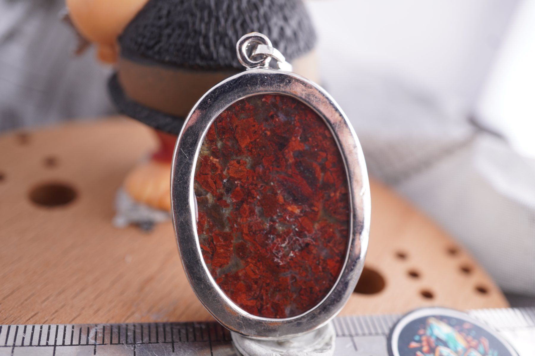 Pendentifs: Jaspis  Oval    Anhänger  Räumung – Neuf avec emballage d'origine à Eschenbach SG par topstone 4