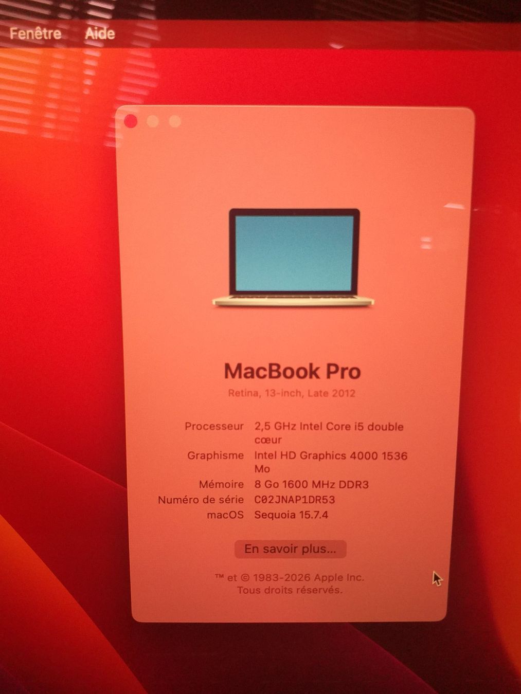 Apple Notebook: MacBook Pro Retina 13" – Windows 11 pro + macOS Sequoia – Usato da Vevey venduto da din_z9xq 3