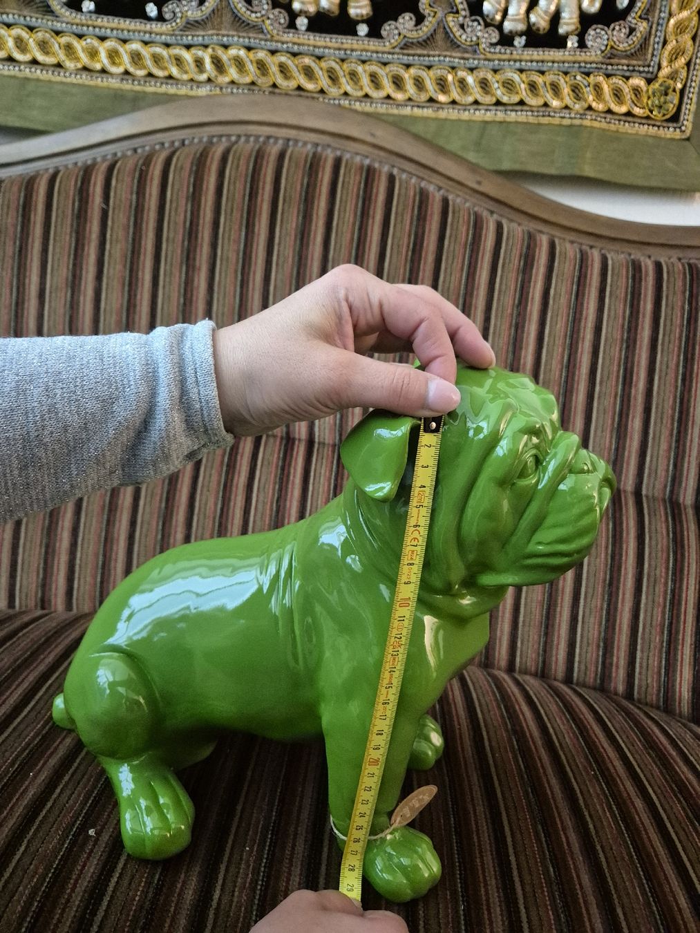 Statuette: Deco Hund grün – Nuovo (secondo la descrizione) da Wettingen venduto da mus_gsb5 1
