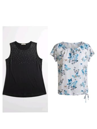 🖤🤍 2 T-Shirts, Oberteil, von Cecil und Canda, Gr. M