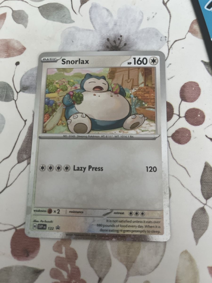 Pokémon Carte collezionabili: Snorlax holo – Nuovo (secondo la descrizione) da Zürich venduto da ame_f9rx