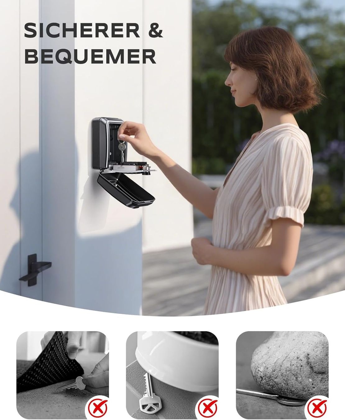 Casseforti: Schlüsseltresor mit Zahlencode wetterfeste Schlüsselbox – Nuovo e nell'imballaggio originale da Neuhausen venduto da apo_zn9s 3