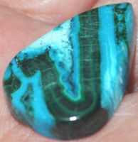 Cabochon L-1564 – Chrysokoll Malachit – 30x20mm