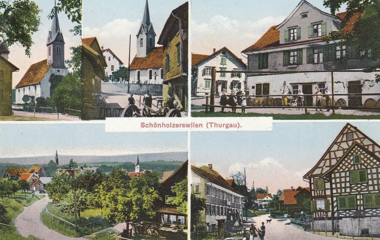 Cartoline postali: Schöne alte Ansichtskarte Schönholzerswilen – Usato da uttwil venduto da Koehlerfred