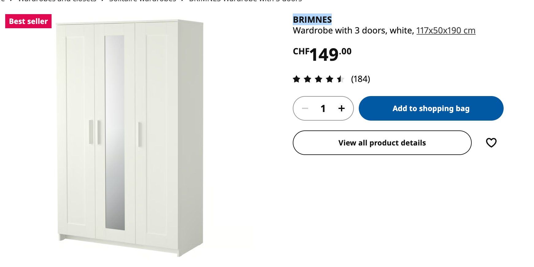 Ikea Armadi: Ikea Kleiderschrank – Usato da Basel venduto da mar_th5n