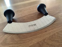 Triangle Halbmondmesser / Wiegemesser mit  Griffen