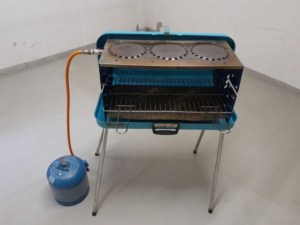 Campingaz Grill Koffer Pueblo inklusive Gasflasche voll. Kaufen auf