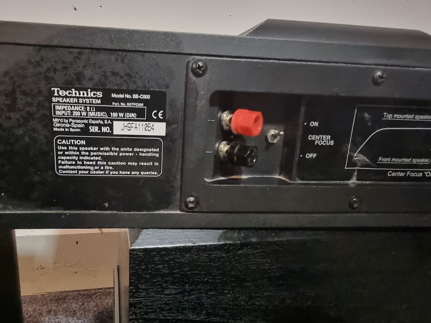 Technics Home Cinema: Technics AV Receiver Front Speaker System SB LV500 – Usato da Nidau venduto da Wertas2 6