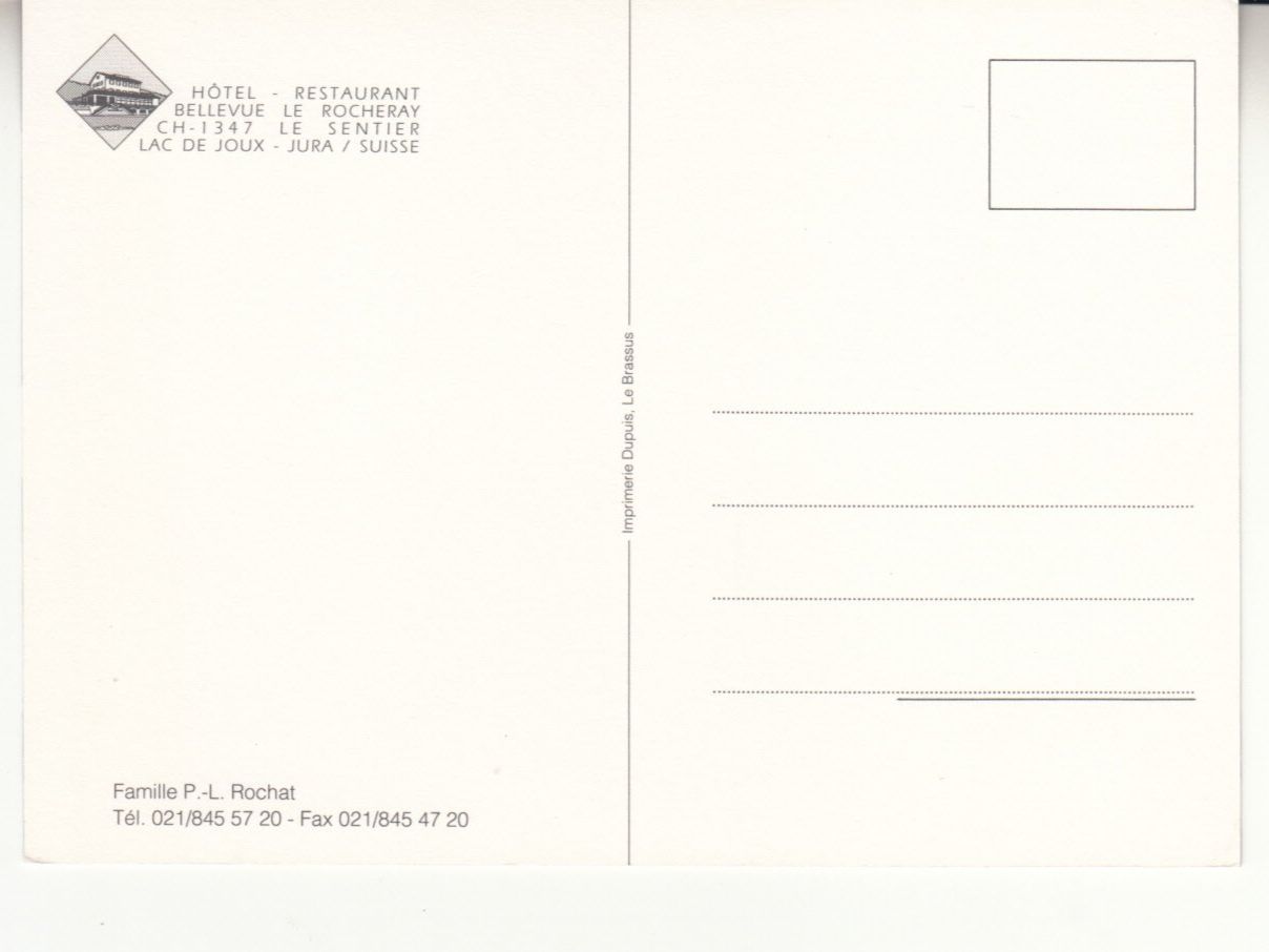 Cartoline postali: Le Sentier ca. 1980 – Usato da Bürglen TG venduto da StampGraf 1