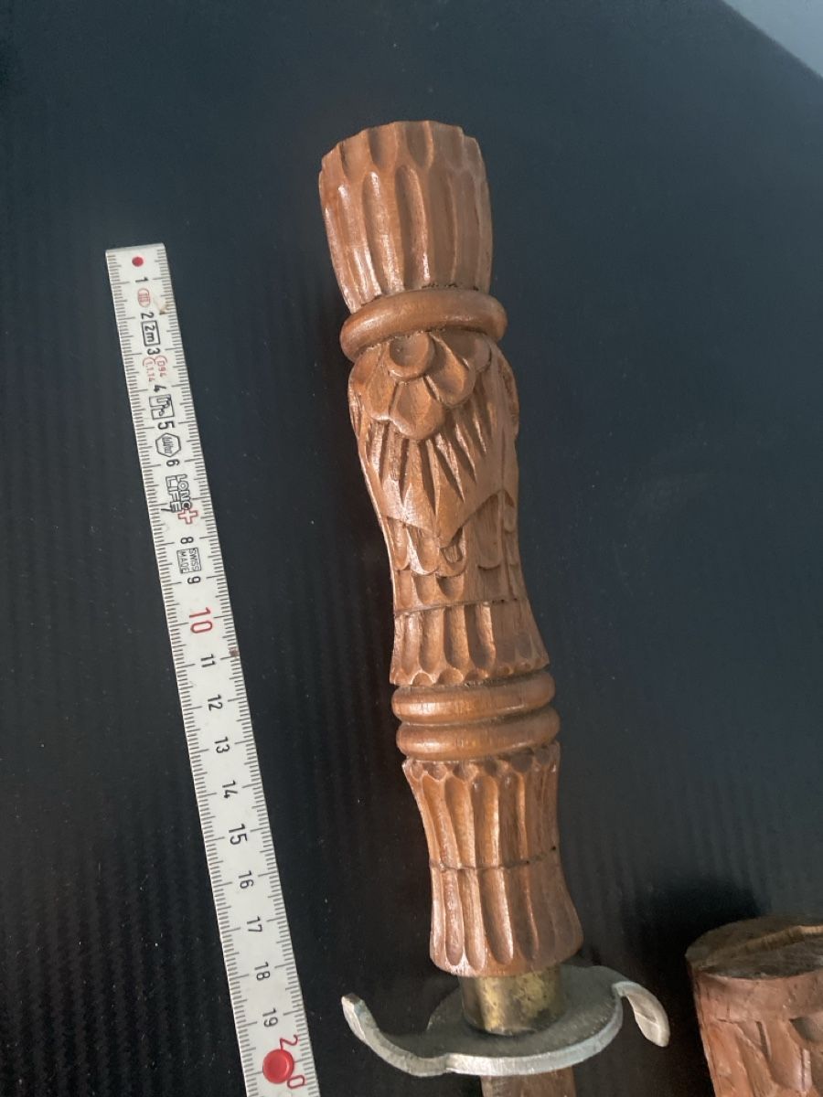 Besteck: Dolch mit Holzscheide geschnitzt gebraucht – Gebraucht aus Flumenthal von guz_ld76 1
