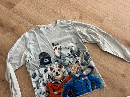 Ab 1.- Langarmshirt Molo Astronauten Tiere Grösse 164