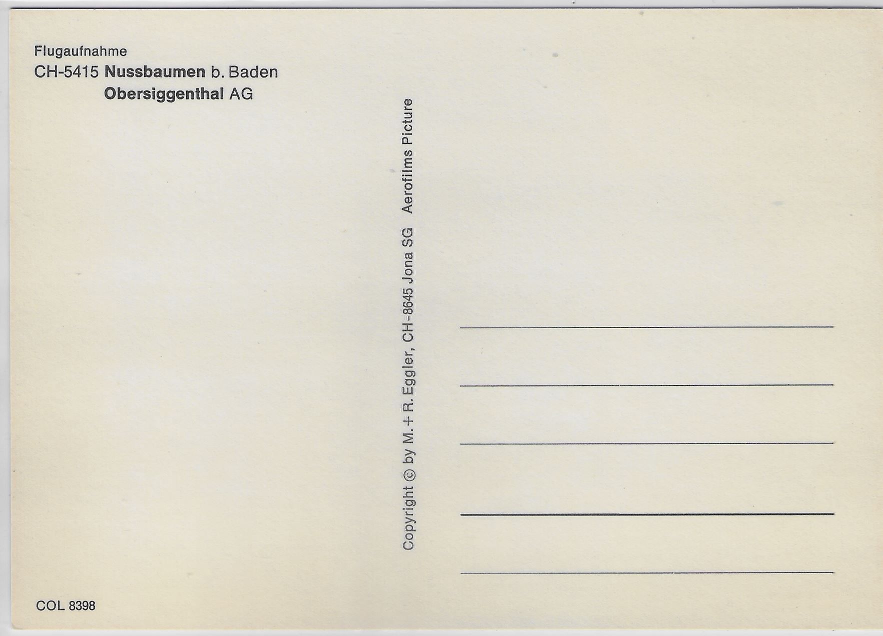 Foto & Immagini: Flugaufnahm Nussbaumen b. Baden – Antico da Ettingen venduto da Kartenplanet 1