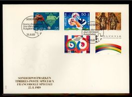 1989, FDC, Sonderpostmarken II (Nr. 777–781)