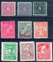 MECKLENBURG-VORPOMMERN 1945 9 MARKEN **POSTFRISCH** - JJ251A